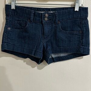 Dark Blue Denim Women's Shorts